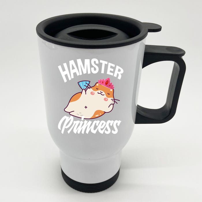 Hamster Princess Funny Hamster Lover Gift Front & Back Stainless Steel Travel Mug