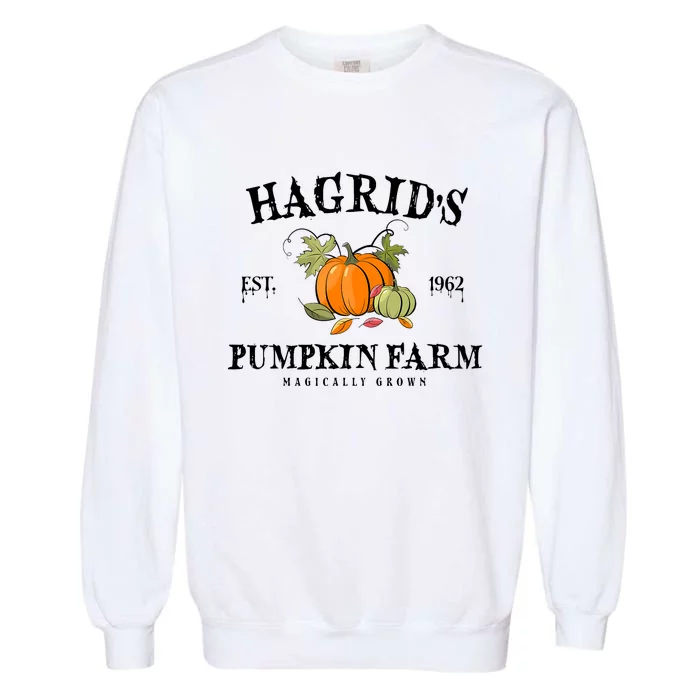 HagridS Pumpkin Farm Fall Autumn Pumpkin Garden Garment-Dyed Sweatshirt