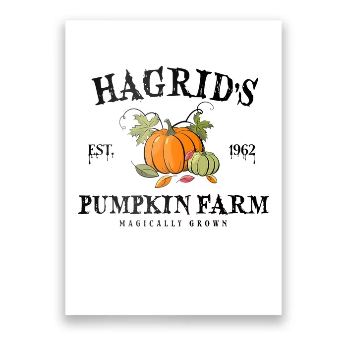 HagridS Pumpkin Farm Fall Autumn Pumpkin Garden Poster