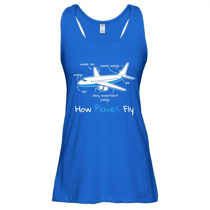 How Planes Fly Aerospace Engineering Design Aviation Gift Ladies Essential Flowy Tank