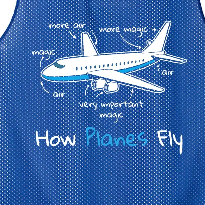 How Planes Fly Aerospace Engineering Design Aviation Gift Mesh Reversible Basketball Jersey Tank