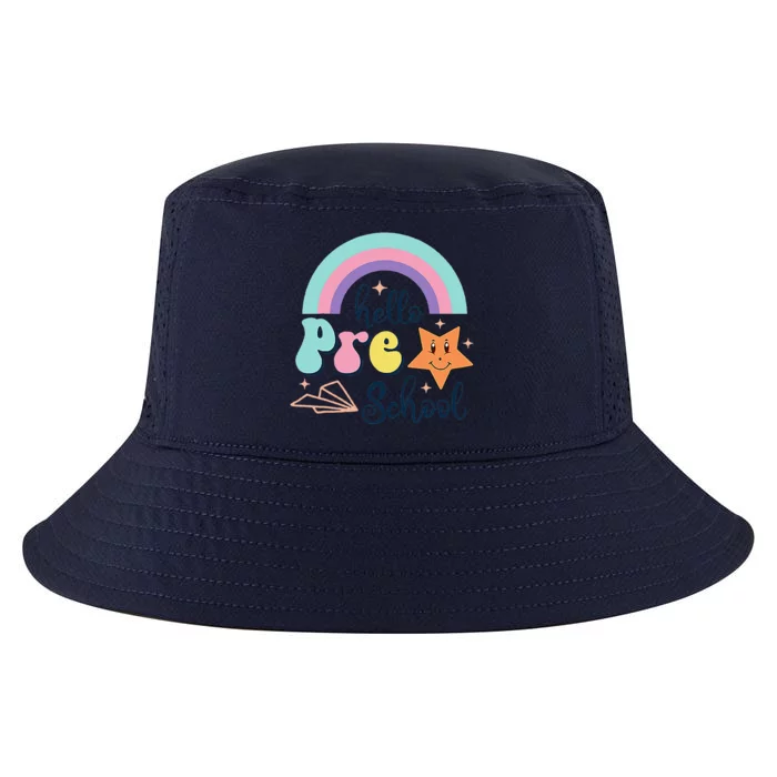 Hello Preschool Funny Back To School First Day Cool Comfort Performance Bucket Hat