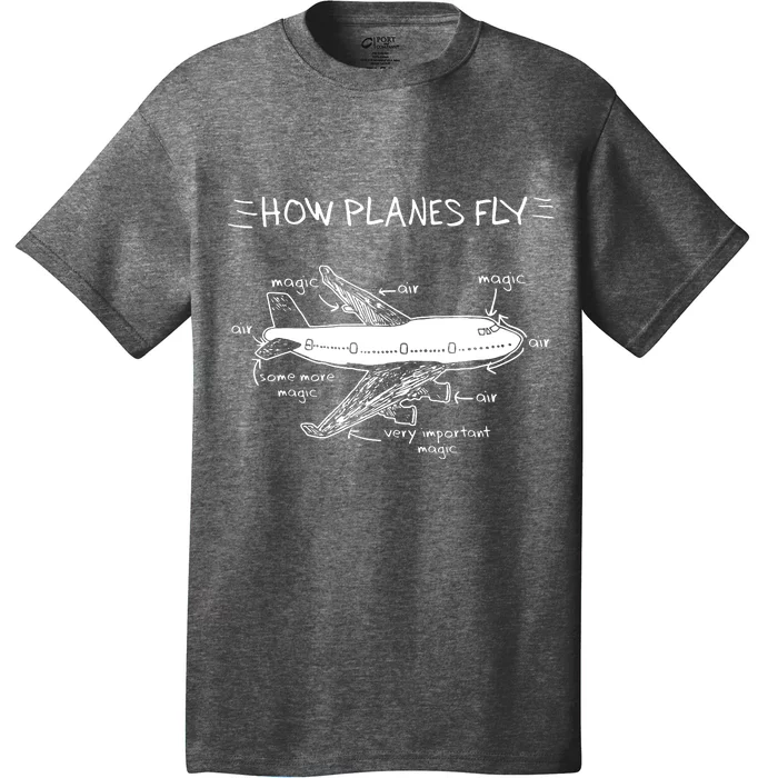 How Planes Fly Aerospace Engineering Aviation Tee T-Shirt