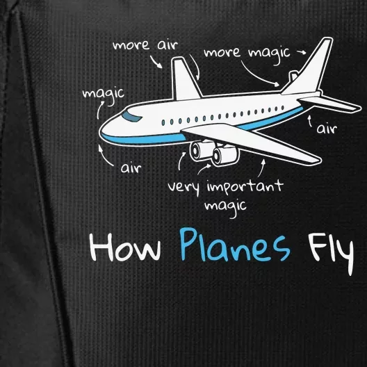 How Planes Fly Aerospace Engineering Design Aviation Gift City Backpack