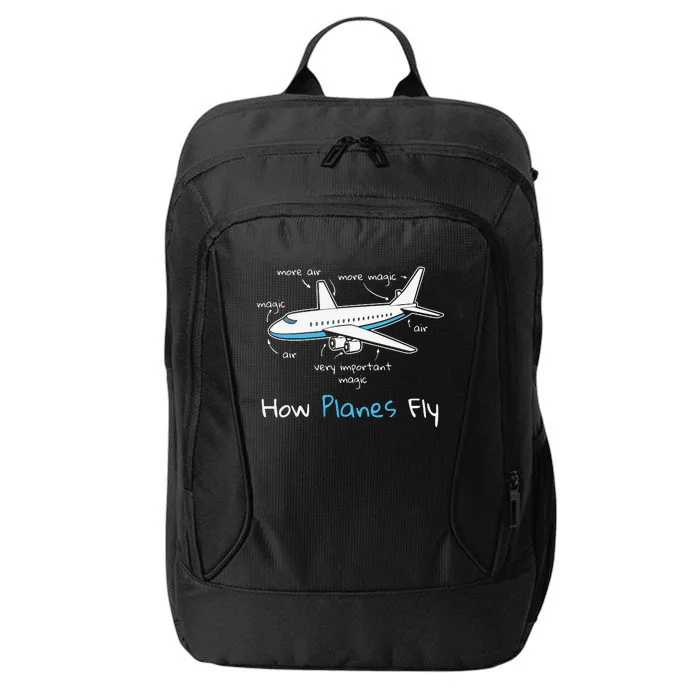 How Planes Fly Aerospace Engineering Design Aviation Gift City Backpack