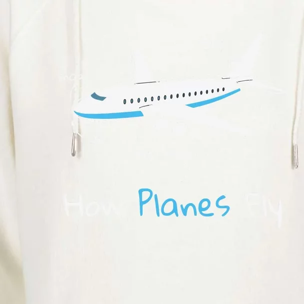 How Planes Fly Aerospace Engineering Design Aviation Gift Womens Funnel Neck Pullover Hood