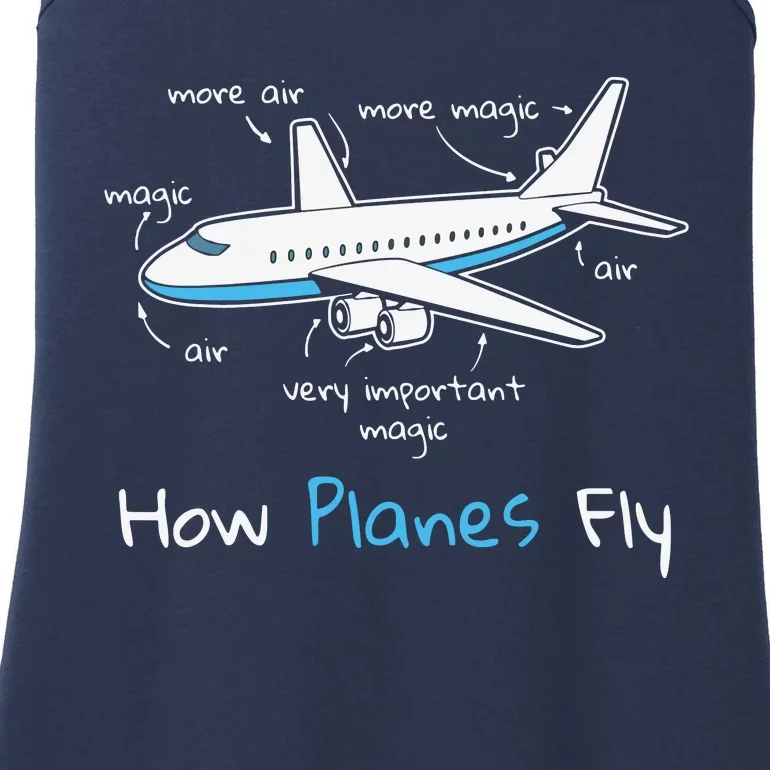 How Planes Fly Aerospace Engineering Design Aviation Gift Ladies Essential Tank