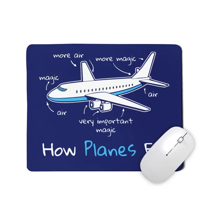 How Planes Fly Aerospace Engineering Design Aviation Gift Mousepad