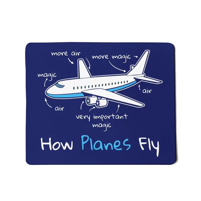 How Planes Fly Aerospace Engineering Design Aviation Gift Mousepad