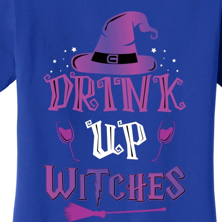 Halloween Party Fun Purple Orange Quote Up Witches Meaningful Gift Women's T-Shirt