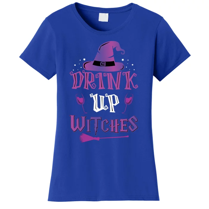 Halloween Party Fun Purple Orange Quote Up Witches Meaningful Gift Women's T-Shirt