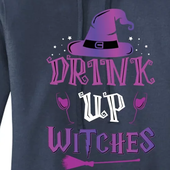 Halloween Party Fun Purple Orange Quote Up Witches Meaningful Gift Women's Pullover Hoodie