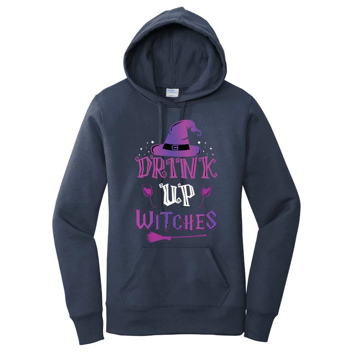 Halloween Party Fun Purple Orange Quote Up Witches Meaningful Gift Women's Pullover Hoodie