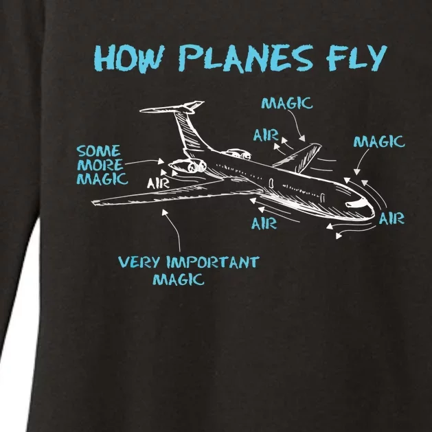 How Planes Fly Funny Aerospace Engineer Engineering Womens CVC Long Sleeve Shirt