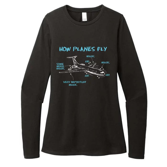 How Planes Fly Funny Aerospace Engineer Engineering Womens CVC Long Sleeve Shirt