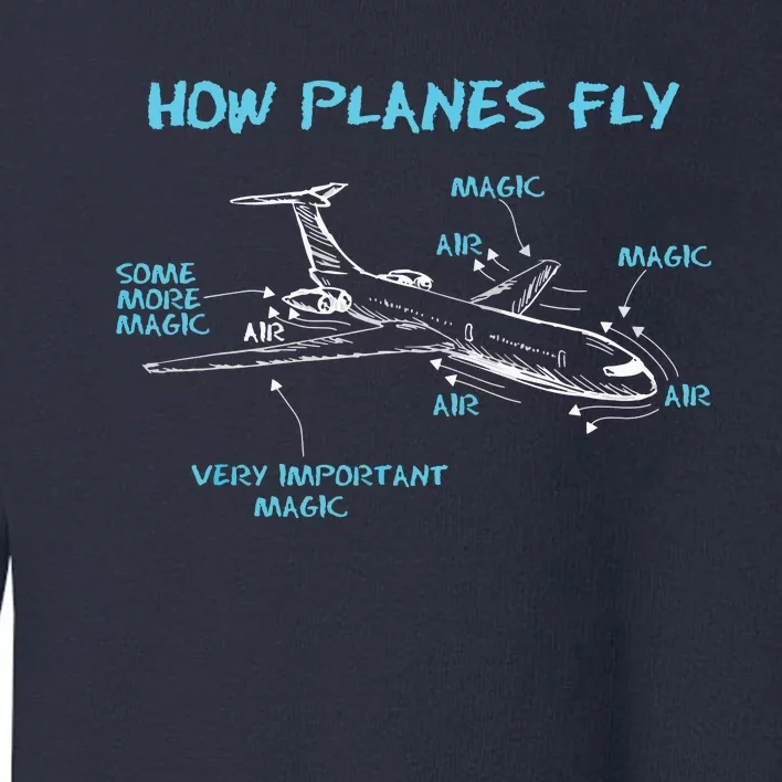 How Planes Fly Funny Aerospace Engineer Engineering Toddler Sweatshirt