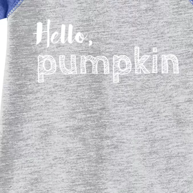 Hello Pumpkin Fall Inspired Autumn Gift Infant Baby Jersey Bodysuit