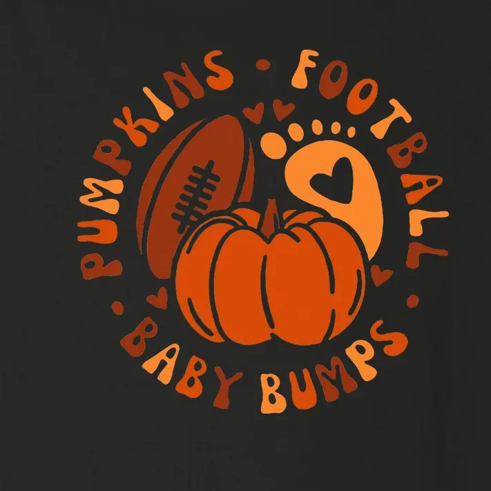 Halloween Pumpkins Football Baby Bump Maternity Announcement Toddler Long Sleeve Shirt