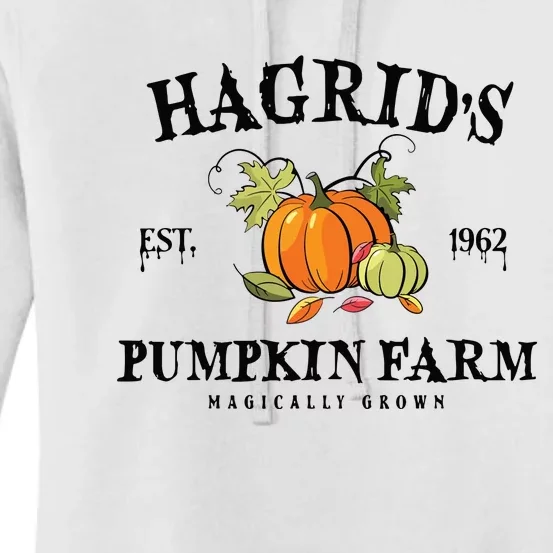 HagridS Pumpkin Farm Fall Autumn Pumpkin Garden Women's Pullover Hoodie