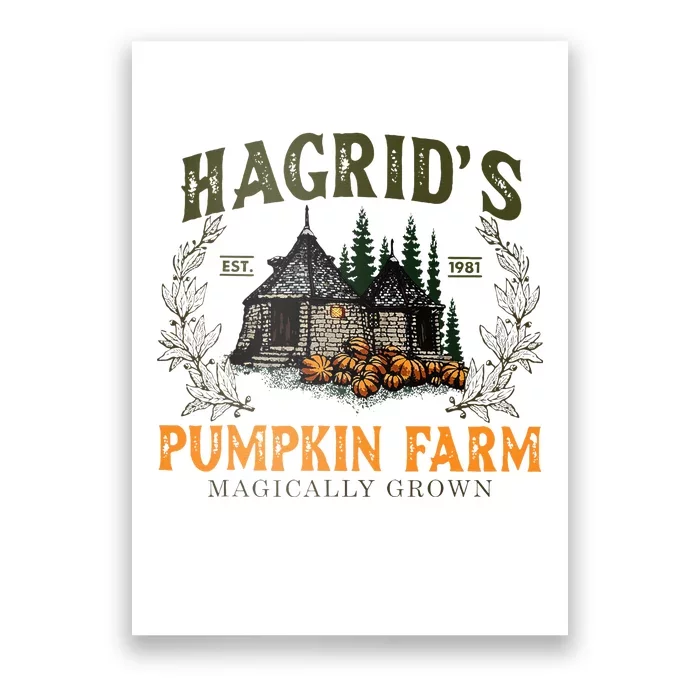 Hagrids Pumpkin Farm Magically Grown Halloween Spooky Season Poster