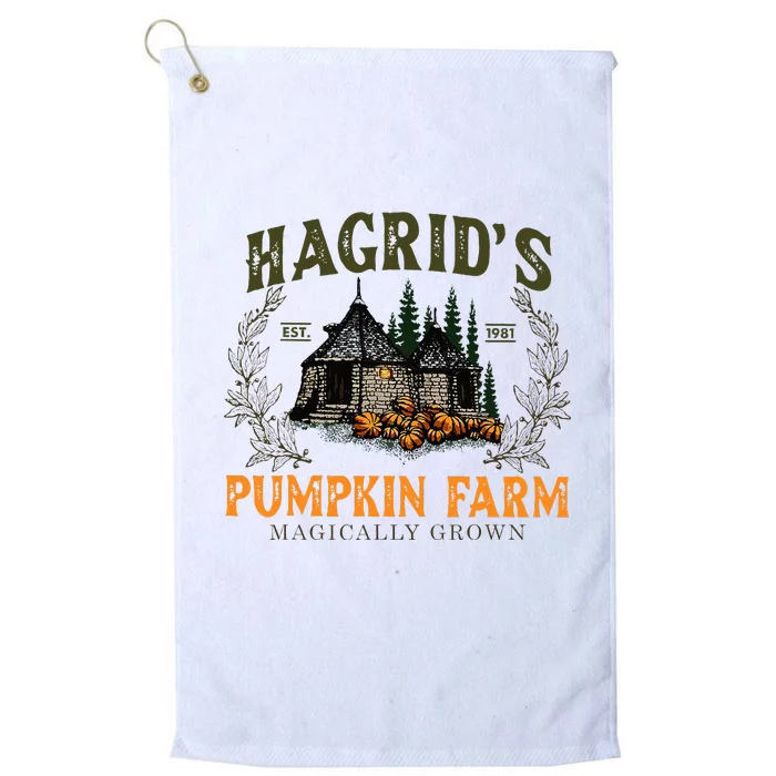 Hagrids Pumpkin Farm Magically Grown Halloween Spooky Season Platinum Collection Golf Towel