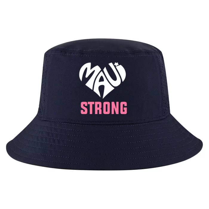 Heart Pray For Maui Hawaii Strong Cool Comfort Performance Bucket Hat