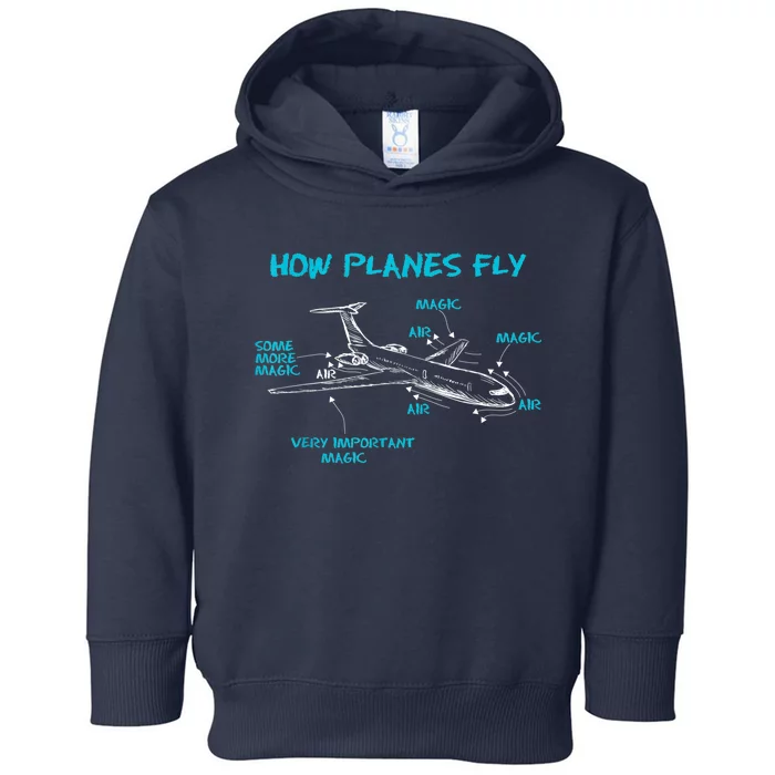 How Planes Fly Funny Aerospace Engineer Engineering T Toddler Hoodie