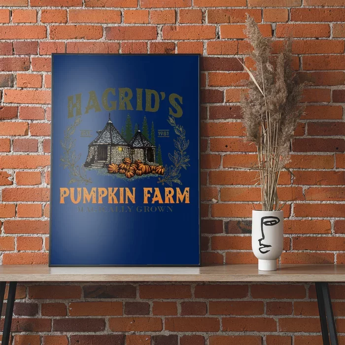 Hagrids Pumpkin Farm Magically Grown Cute Fall Gift Poster