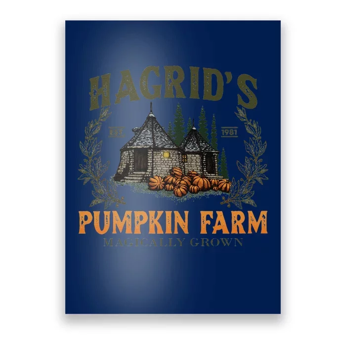 Hagrids Pumpkin Farm Magically Grown Cute Fall Gift Poster