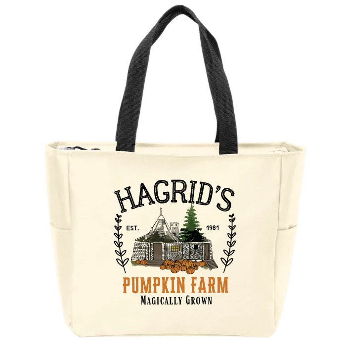 HagridS Pumpkin Farm Thanksgiving 2024 Zip Tote Bag