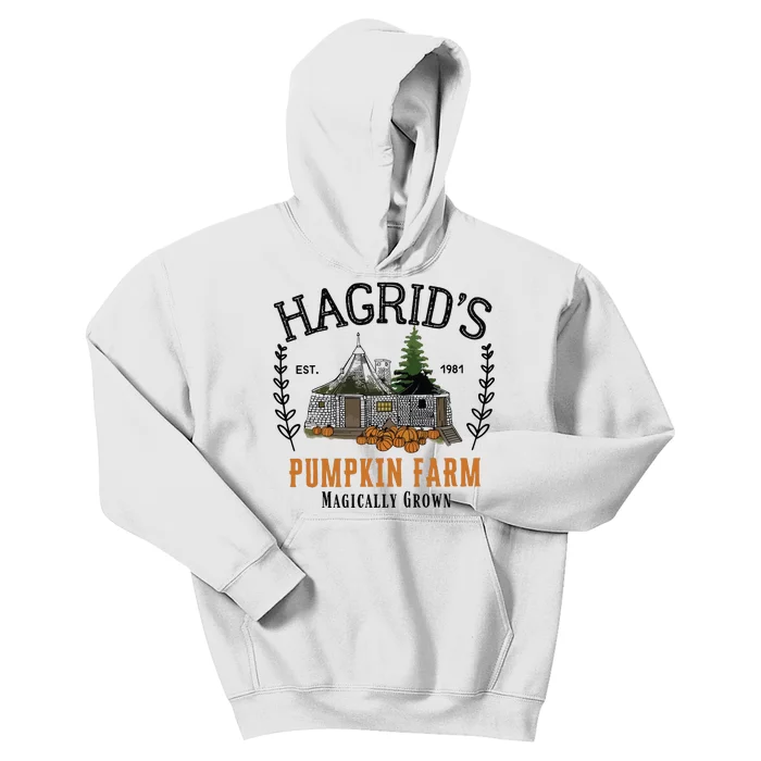 HagridS Pumpkin Farm Thanksgiving 2024 Kids Hoodie