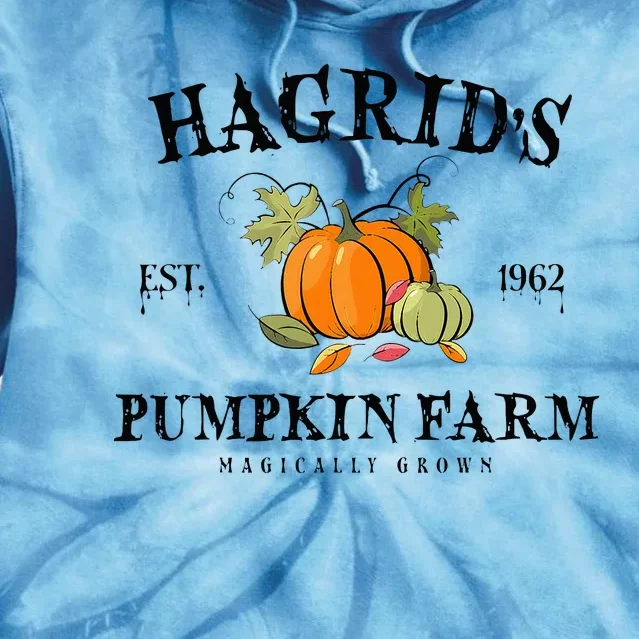 HagridS Pumpkin Farm Fall Autumn Pumpkin Garden Tie Dye Hoodie