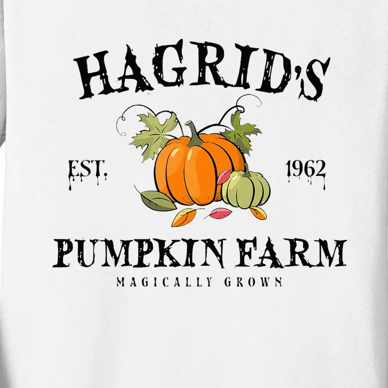 HagridS Pumpkin Farm Fall Autumn Pumpkin Garden Kids Long Sleeve Shirt