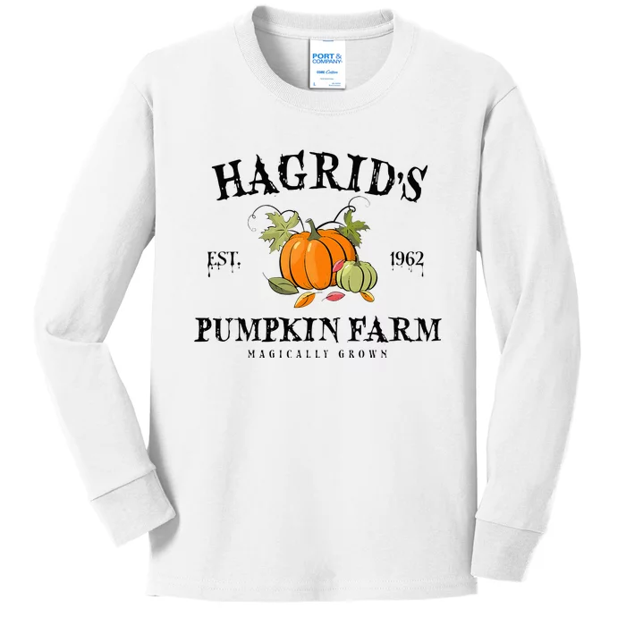 HagridS Pumpkin Farm Fall Autumn Pumpkin Garden Kids Long Sleeve Shirt