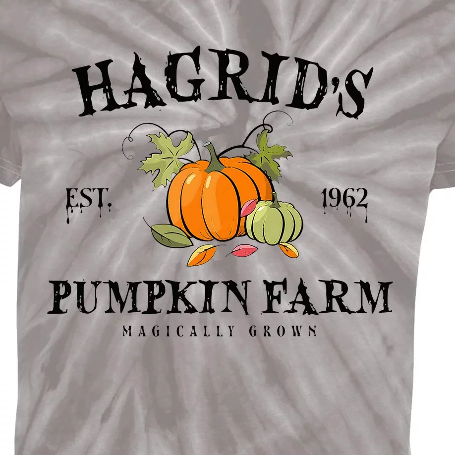 HagridS Pumpkin Farm Fall Autumn Pumpkin Garden Kids Tie-Dye T-Shirt