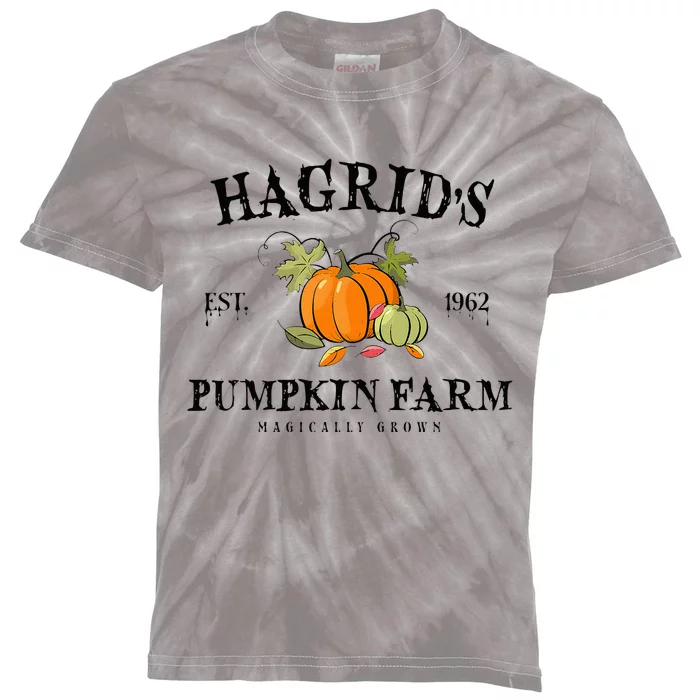 HagridS Pumpkin Farm Fall Autumn Pumpkin Garden Kids Tie-Dye T-Shirt