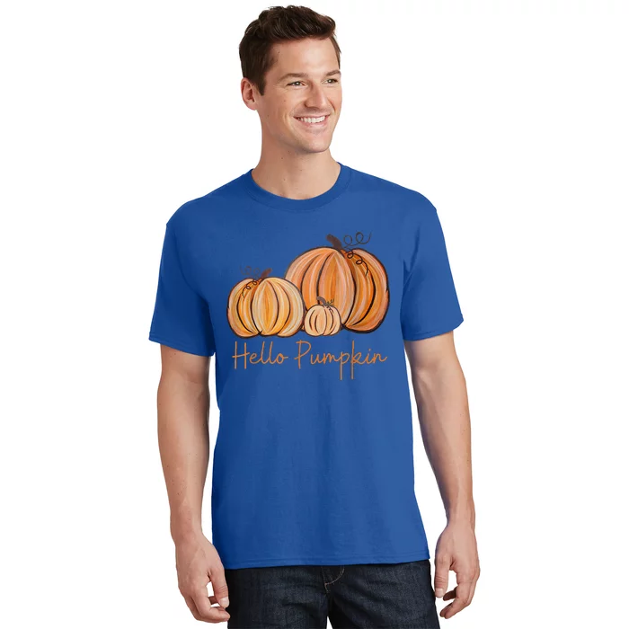 Hello Pumpkin Fall Halloween Graphic T-Shirt