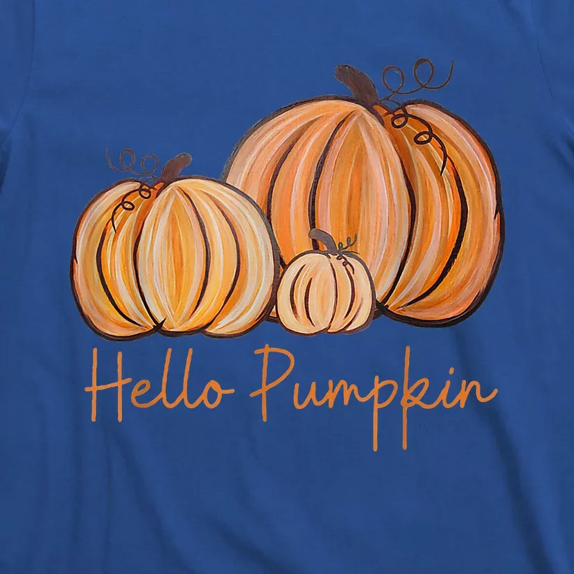 Hello Pumpkin Fall Halloween Graphic T-Shirt