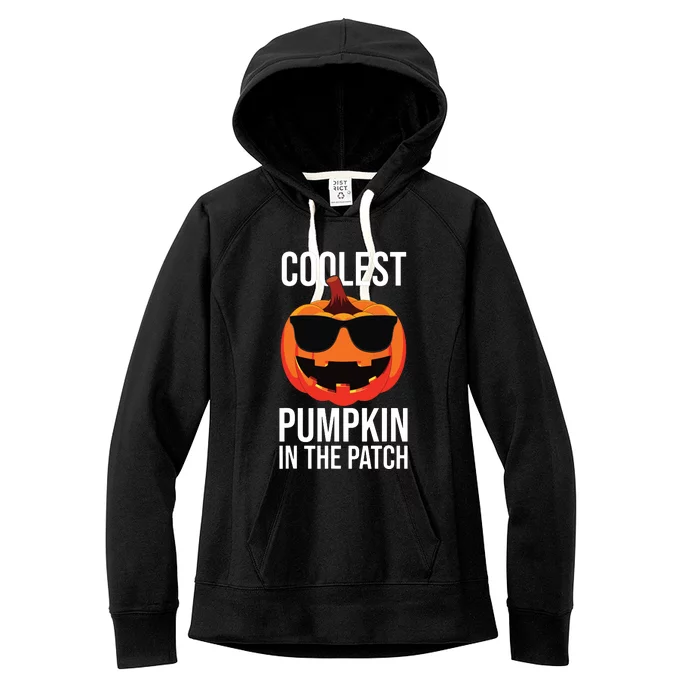 Halloween Pumpkin Face Patch Costume Fun Kids Boy Women's Fleece Hoodie