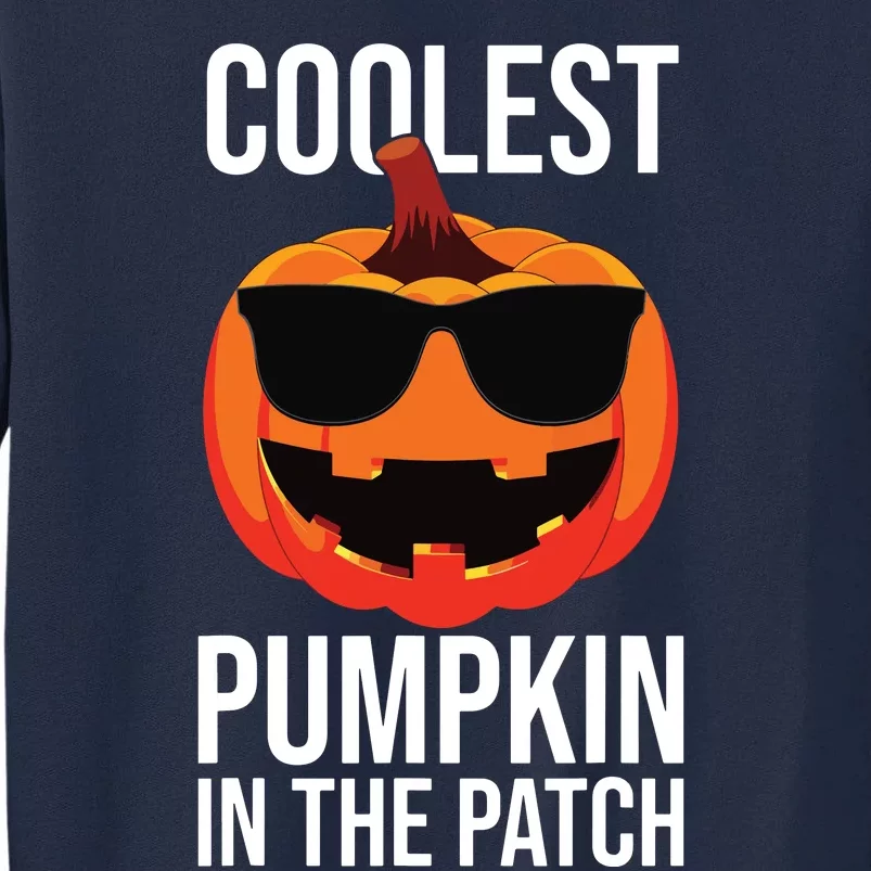 Halloween Pumpkin Face Patch Costume Fun Kids Boy Tall Sweatshirt