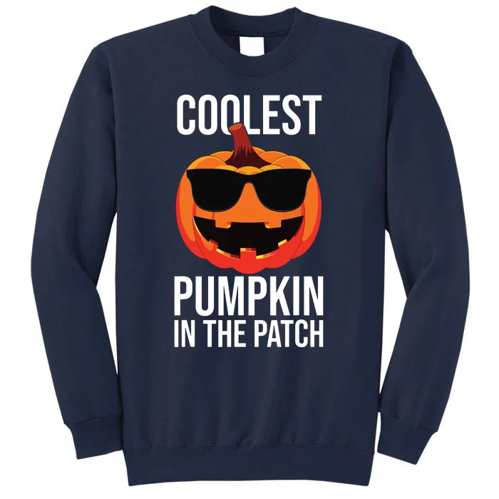 Halloween Pumpkin Face Patch Costume Fun Kids Boy Tall Sweatshirt