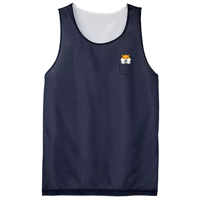 Hamster Pocket Funny Hamster Kawaii Mesh Reversible Basketball Jersey Tank