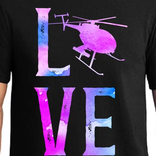 Helicopter Pilot Friend Love Great Gift Pajama Set