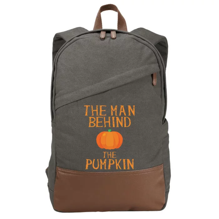 Halloween Pregnancy For Funny Funny Pumpkin Dad Costume Cotton Canvas Backpack