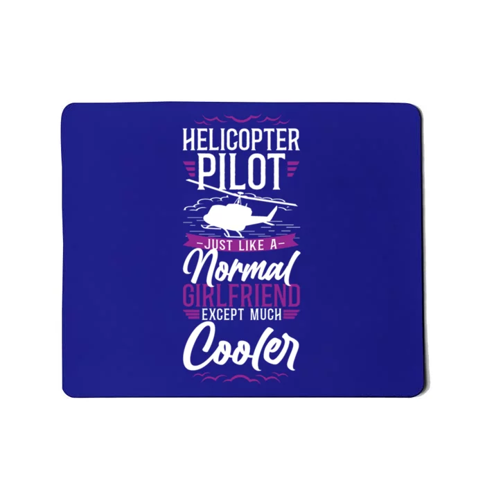 Helicopter Pilot Friend Vintage Im A Helicopter Pilots Funny Gift Mousepad