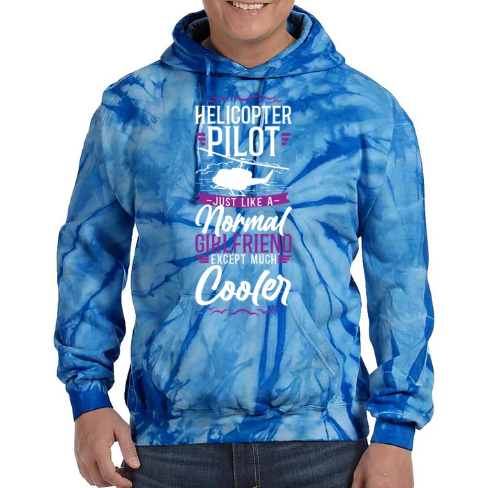 Helicopter Pilot Friend Vintage Im A Helicopter Pilots Funny Gift Tie Dye Hoodie