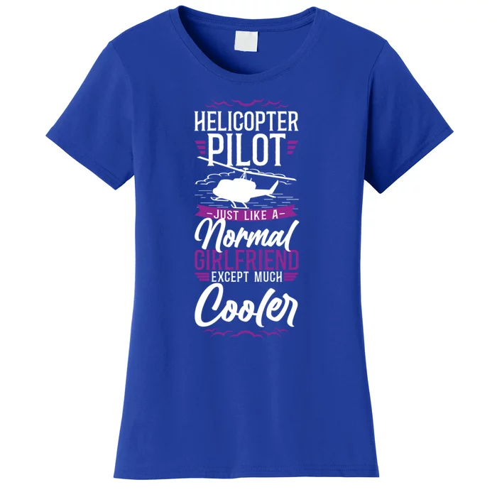 Helicopter Pilot Friend Vintage Im A Helicopter Pilots Funny Gift Women's T-Shirt