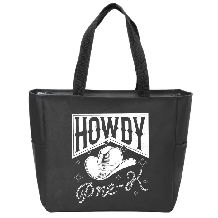 Howdy Prek For The First Day Of School Zip Tote Bag