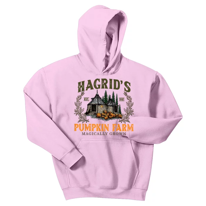 Hagrids Pumpkin Farm Magically Grown Halloween Spooky Season Kids Hoodie