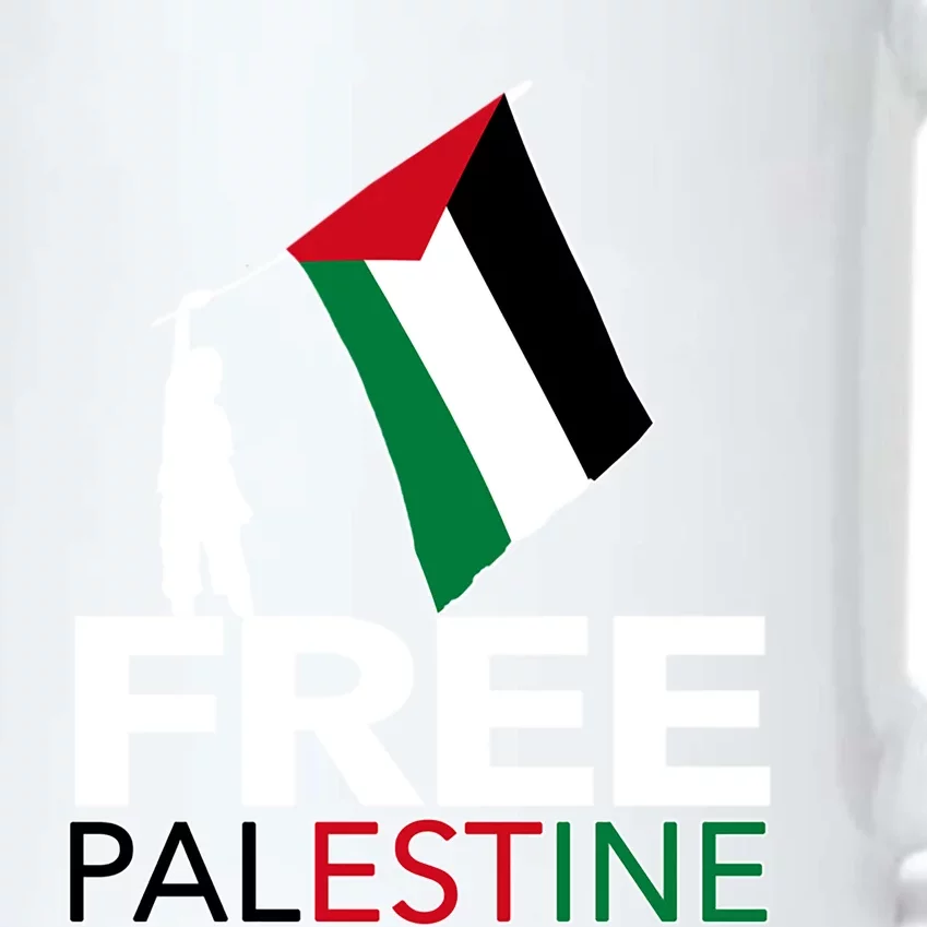 Hold Palestine Flag I Love Free Palestine Gaza Gift Black Color Changing Mug